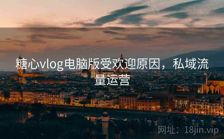 糖心vlog电脑版受欢迎原因，私域流量运营